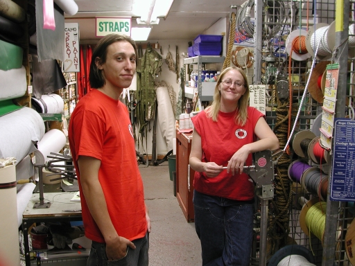 Staff in the cord room