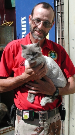 Robert and Surplus the Cat