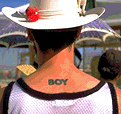 A boy and his tat.