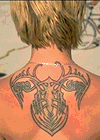 A nice three- color tattoo.