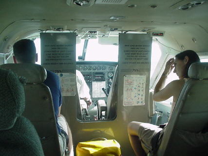 Inside the aircraft
