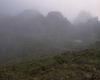 The crater at La Soufriere, Guadeloupe, French West Indies.