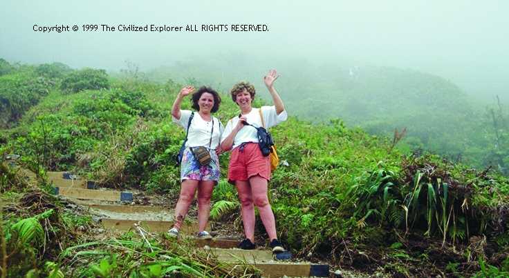 On our way back down, we passed these two hikers.